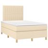 VidaXL Slat Bed Base with Mattress and LEDs, Upholstered Bed, Double Bed, Adult Bed for Interior Bedroom, 3135586