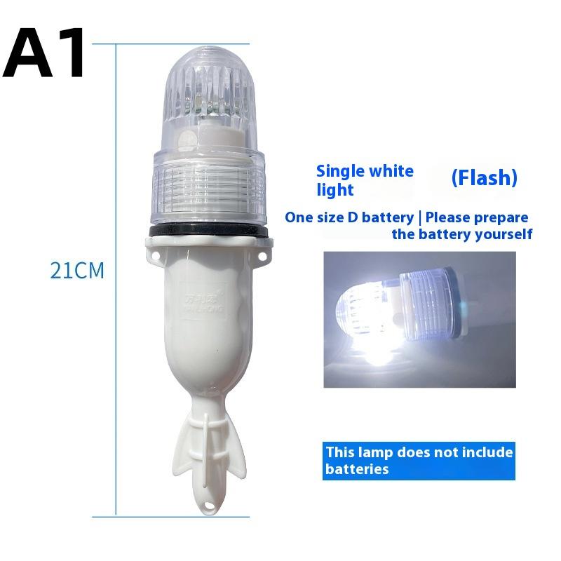 Waterproof Net Flash Warning Light Marine Signal Light Waterproof LED Fishing Light Fishery Double Flash Lamp Buoy Signal Light
