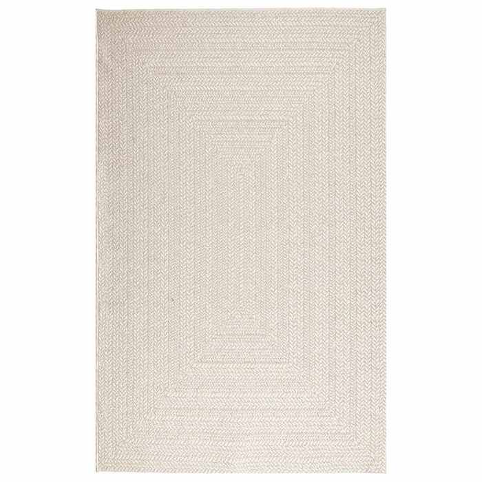 VidaXL ZIZUR Cream Rug 160x230 Cm Jute Look Indoor Outdoor, Outdoor Rug, Floor Rug, Indoor Rug, 4010366