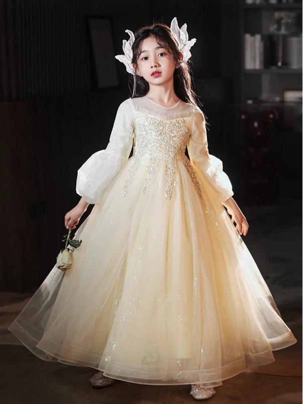 Rochie de lux pentru domnișoara de onoare - Rochie de prințesă pentru ziua de naștere și nuntă pentru spectacole de pian