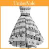Vintage Women Printing Bodycon Sleeveless Casual Dress Evening Party Prom Swing