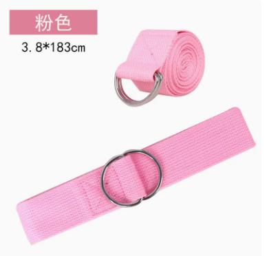 Cotton Yoga Stretch Strap for and Fitness Training,