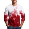 Men's Halloween Print Raglan Dralan Three-quarter Sleeve Casual Top