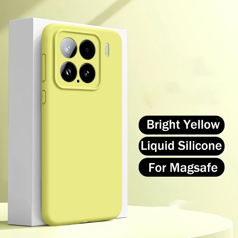 Liquid Silicone For Magsafe Case for Xiaomi Mi 15 13 14 12 Pro Ultra Redmi K50 K60 K70 K80 Matte Soft Magnetic Skin Cover