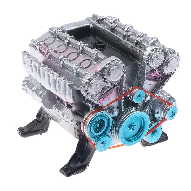 2025  Full Metal Car Engine Assembly Kit Model Toys, Metal Model Engine Kit, Resin Car Engine Model Kits