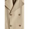 H M Regular Fit trencH Coat Beige