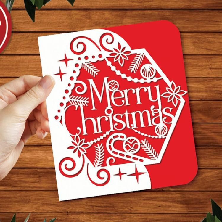 Merry Christmas Cutting Dies Stencil Template Mold Craft Decoration Mould Supply