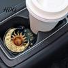Car Interior Decoration 2PCS Coasters Decorative Silicone Non-Slip Auto Accessories Reusable Stylish