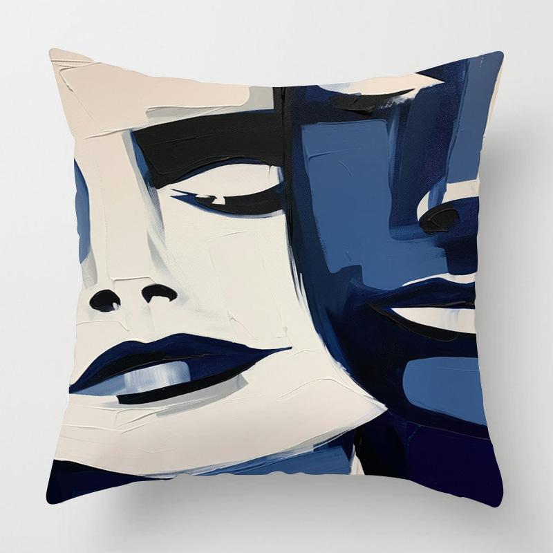

Nordic Style Abstract Art Figure Pillow Case 40x 40cm Living Room Sofa Decorative Cushion Cover Room Decorative Aesthetics 40x40cm 16x16in