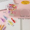 Colorful Plastic Clips for Quilting, Sewing, and Office Use