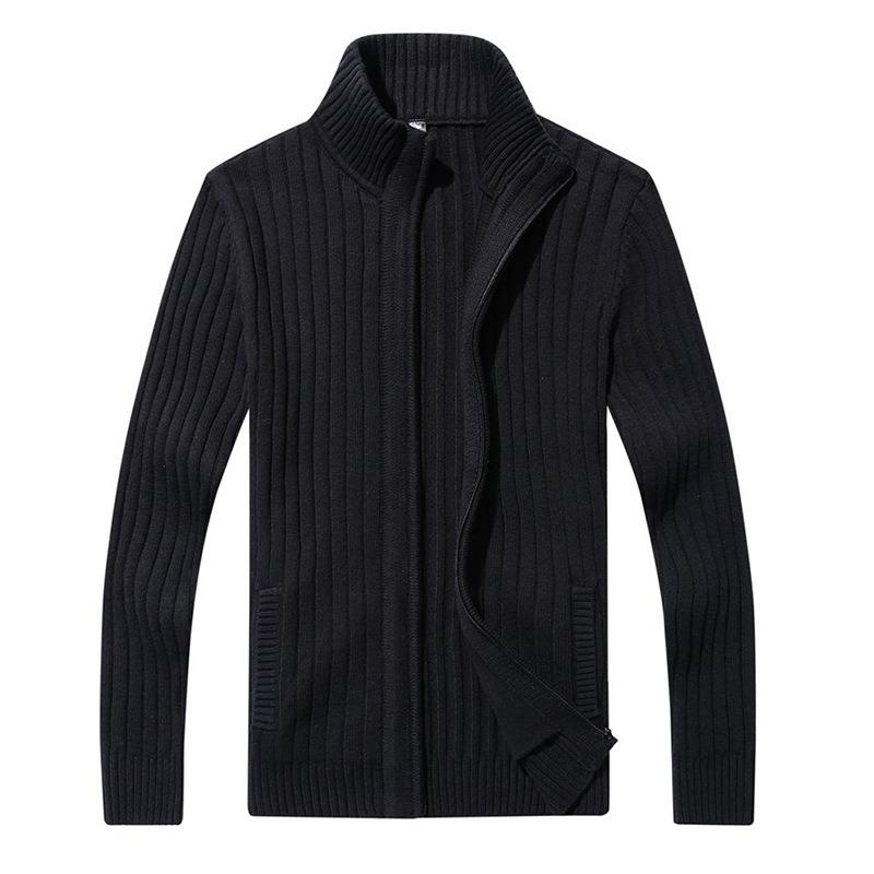 Men's Sweater 2025 Fall/Winter Men's Knitted Top Jacket Slim-fit High-neck Long-sleeved Cardigan