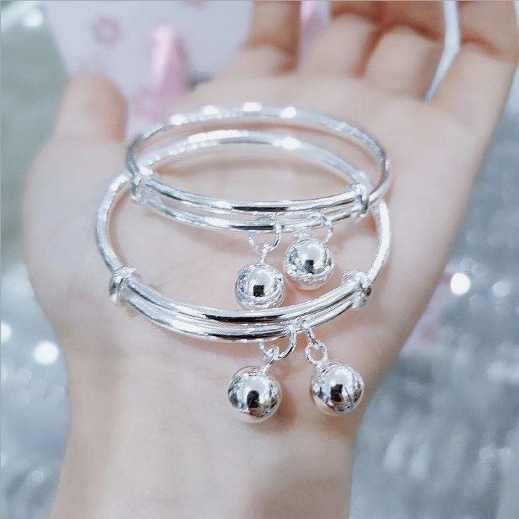 Step by Step Couple Bracelet with Engraving, Bell Bracelet for Best Friend, Miao Silver-Plated Adjustable Student Bracelet Gift
