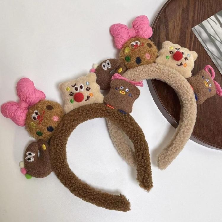 Cartoon Puppy/Biscuit Hair Hoop Christmas Teens Cosplay Headband Multiple Color