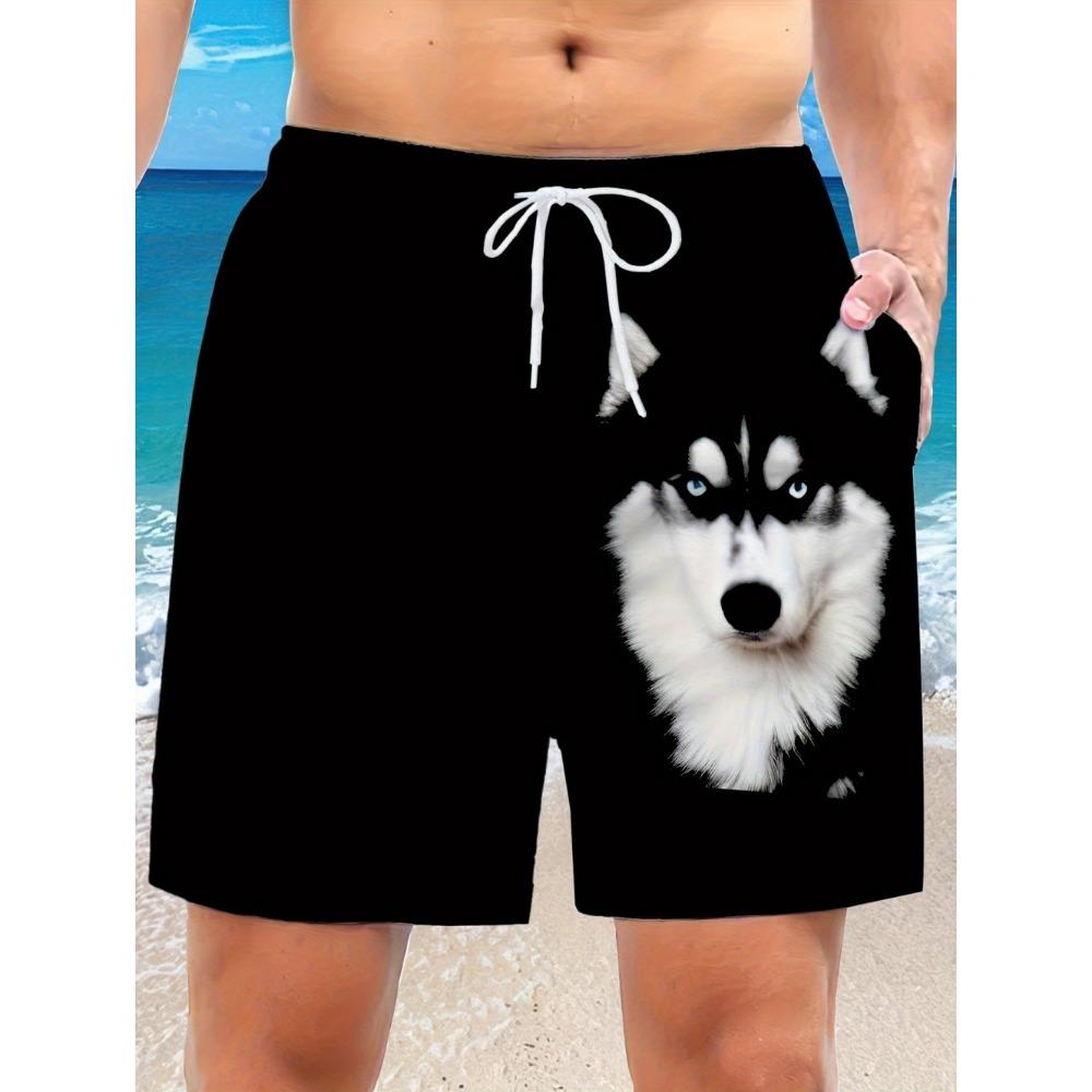 3D Cool Wolf Graphic Printed Shorts for Men Summer Casual Quick-Dry Sports Running Oversize Short Pants Outdoor Clothes for Man