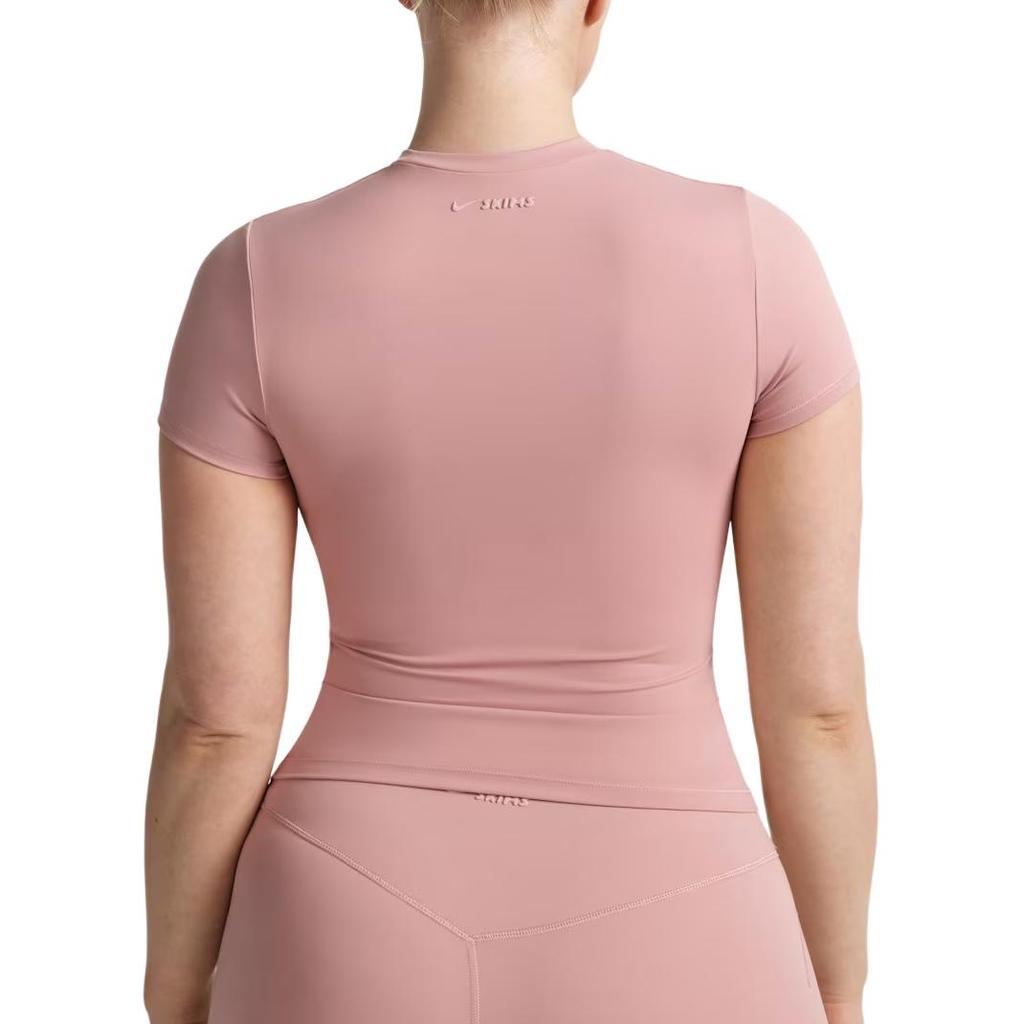 Nike Skims Matte Padded Baby Lightweight Moisture-Wicking Soft Short Sleeve Fitness Top Women Tops SSSSL9487W-HIM