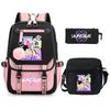 KPop Demon Hunters Korean version of student school bag children's backpack pencil bag set