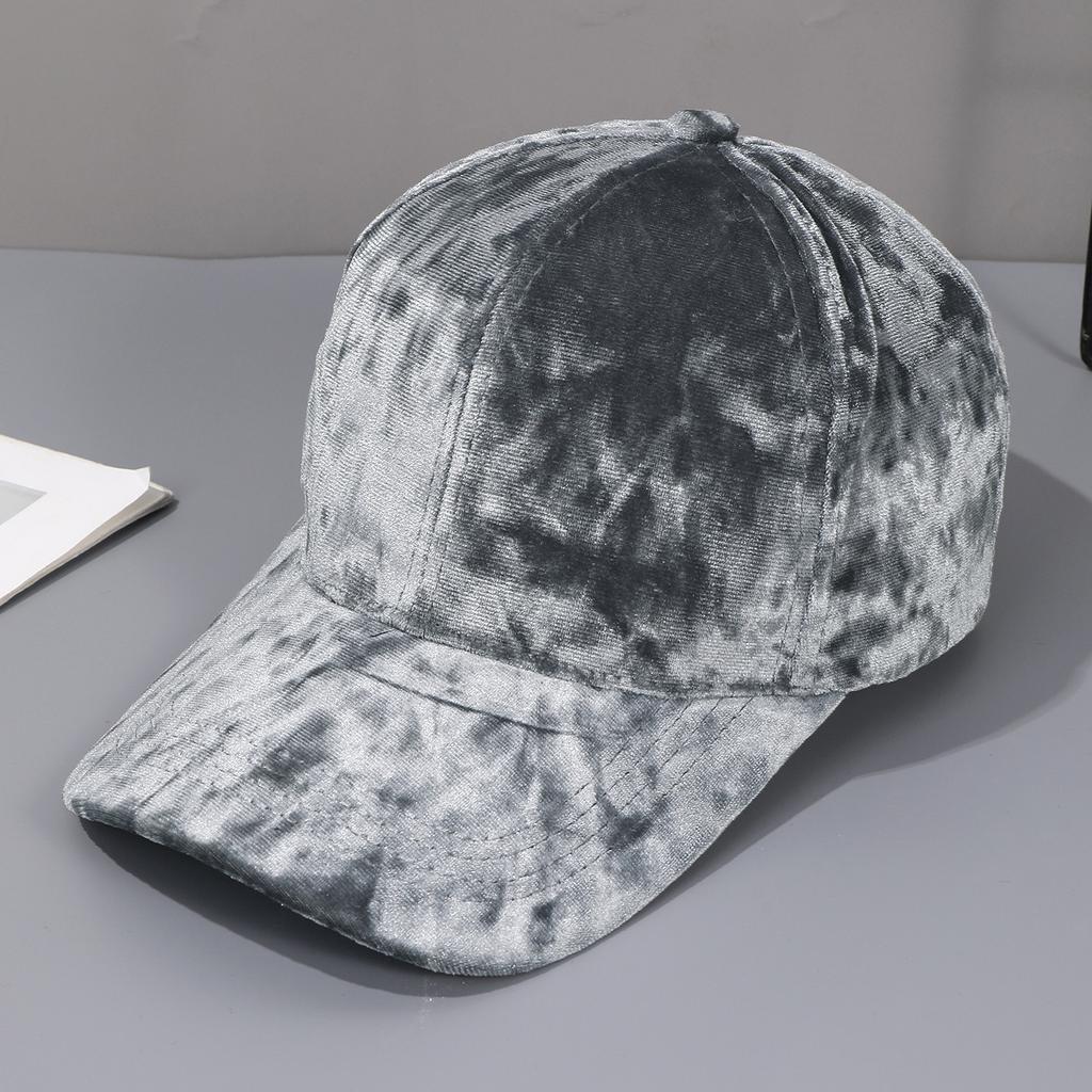 Autumn Winter Hats For Men Women Velvet Baseball Cap Unisex Curved Brim Casual Hat, Soft Adjustable Snapback