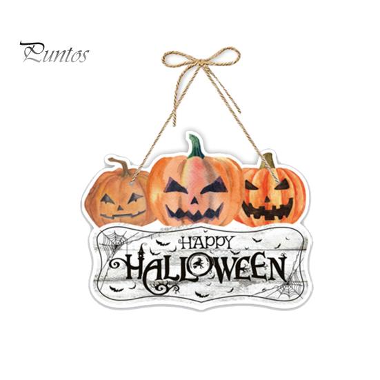 Eye-catching Halloween Decoration Pumpkin Door Hanging Decor, Spooky Festive Wall Ornament for Party Pendant Scene, Front Entryway Decoration,
