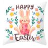 Easter Decoration Bunny Pillowcase Happy Easter Decoration for Home Easter Rabbit Eggs Cushion Cover Easter Party Favor Gift