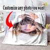 Customize Picture Customize Your Photo Blanket Multi-purpose Customizable Blanket Durable Comfort Throw For Home Decor Office Chair Sofa Chair
