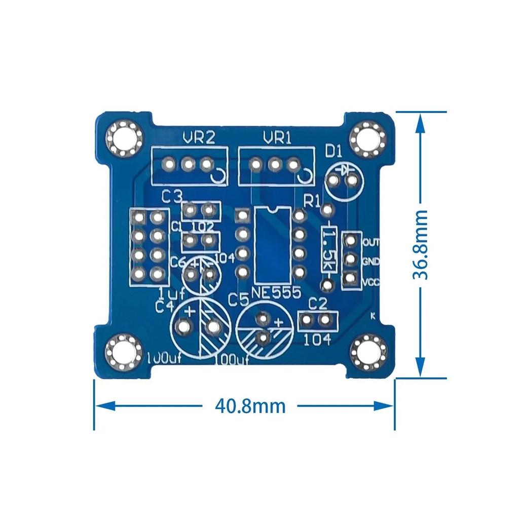 NE555 Pulse Generator Pulse Starter Duty Cycle and Frequency Adjustable Module DIY Kit Oscillator Square Wave Signal Generator