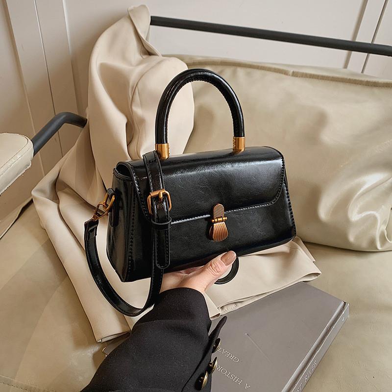 Ielgy Retro Autumn Winter All-Match Fashion Simple Shoulder Messenger Bag Women s Portable Small Square Bag