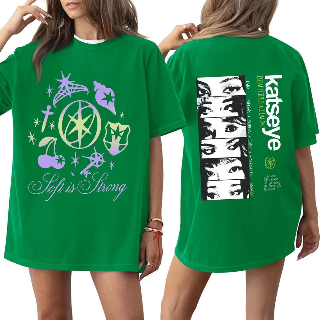 Women's Round Neck Printed Short-sleeved T-shirt Top
