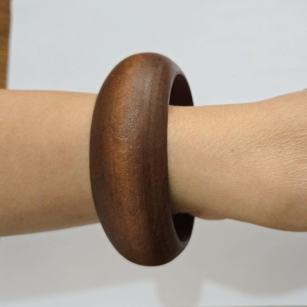 Round Square Bracelets Wide Women Bangles New Wooden Bangles  Gifts