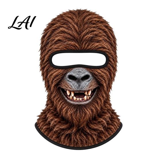 Outdoor Sports Headwear for Winter Velvet Funny Face Mask Full Protection Warm Windproof Balaclava Balaclava Men Women Breathable Skin Friendly Head