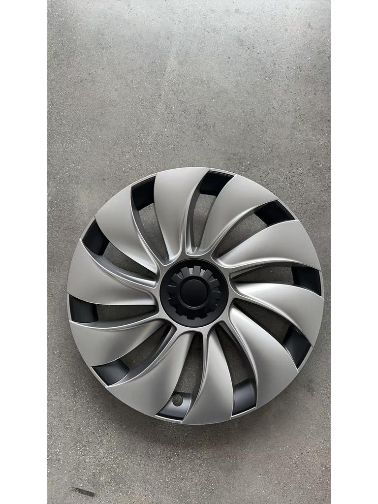 Model Y 19" Cyclone Wheel Hub Covers: Full Wrap, Anti-Scratch, Decorative Modification. Designed for the updated version.