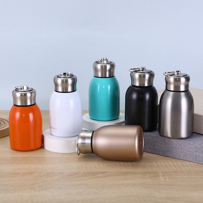 Mini 316 Edelstahl Kleine Pangding Thermosbecher Hoher Wert mit Tragering Tragbarer Taschenbecher Outdoor Vakuum Wasserbecher