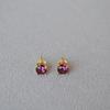 Stylish Colorful Crystal Rhinestone Stud Earrings Women Minimalist Chic Daily Wear