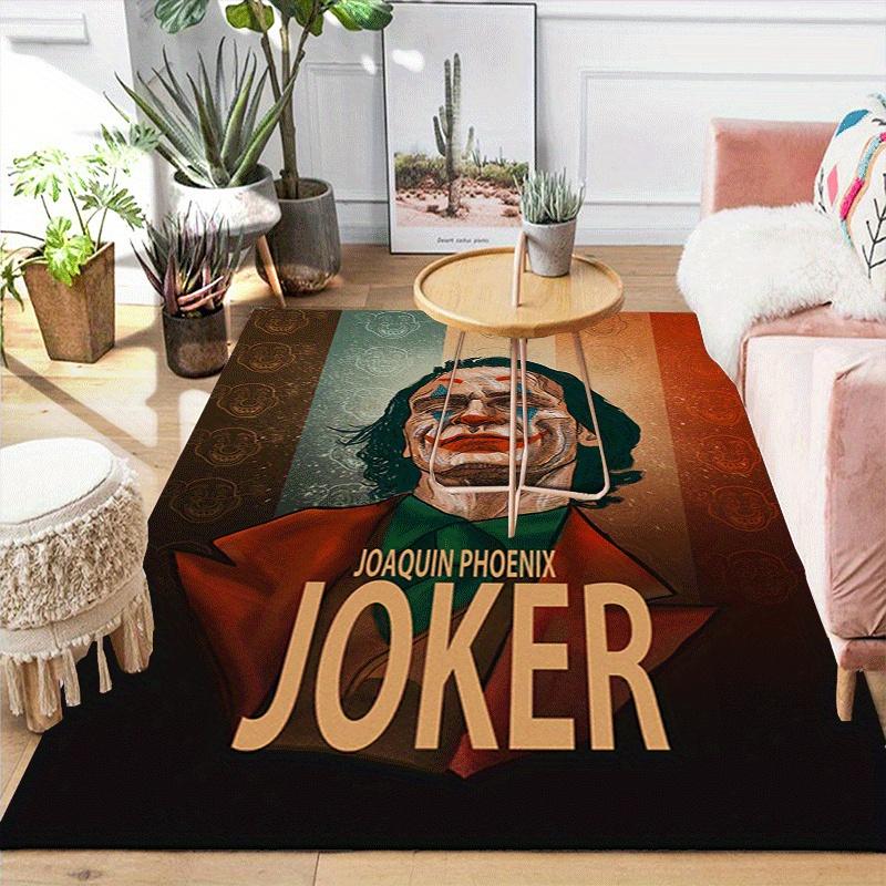 1pc Joker Pattern Area Rug, Anti Slip Non Shedding Stain Resistant Carpet