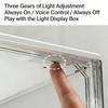Clear View LED Illuminated Shoe Storage Dustproof Design For Displaying Shoe Collections Domestic Setting