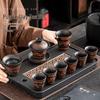 Double Dragon Purple Clay Kung Fu Tea Set