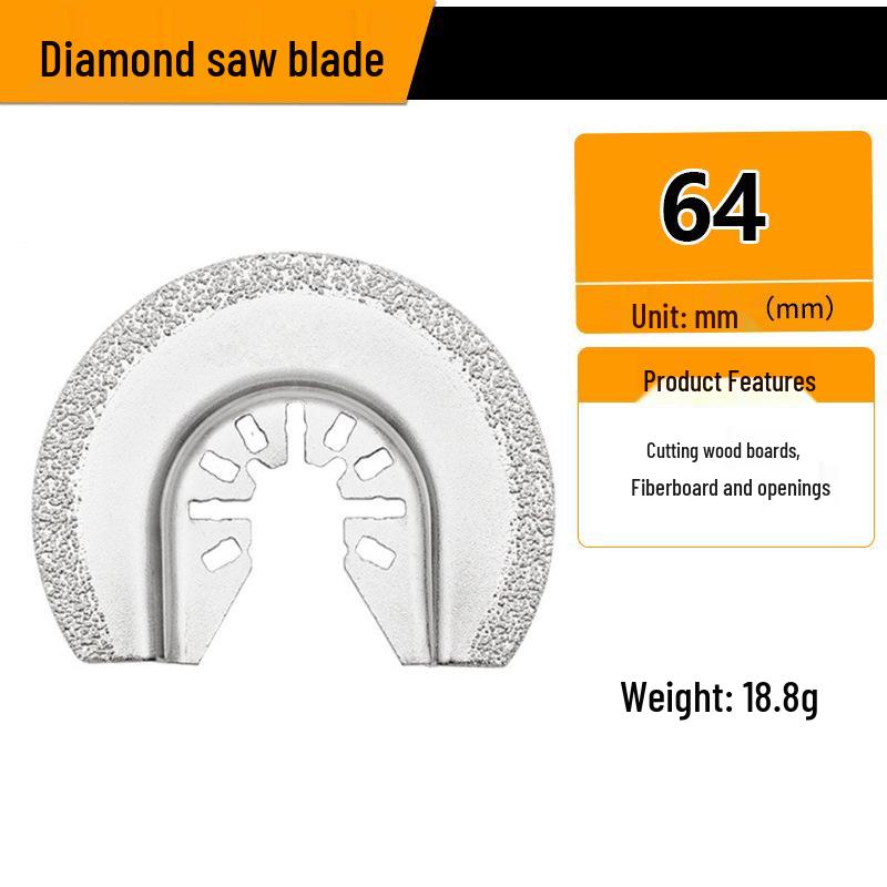 Universal Multifunctional Oscillating Saw Blade for Woodworking and Grinding