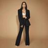 2025 Elegant High-Waist Flare Pants for Women: Chic European & American Office Style