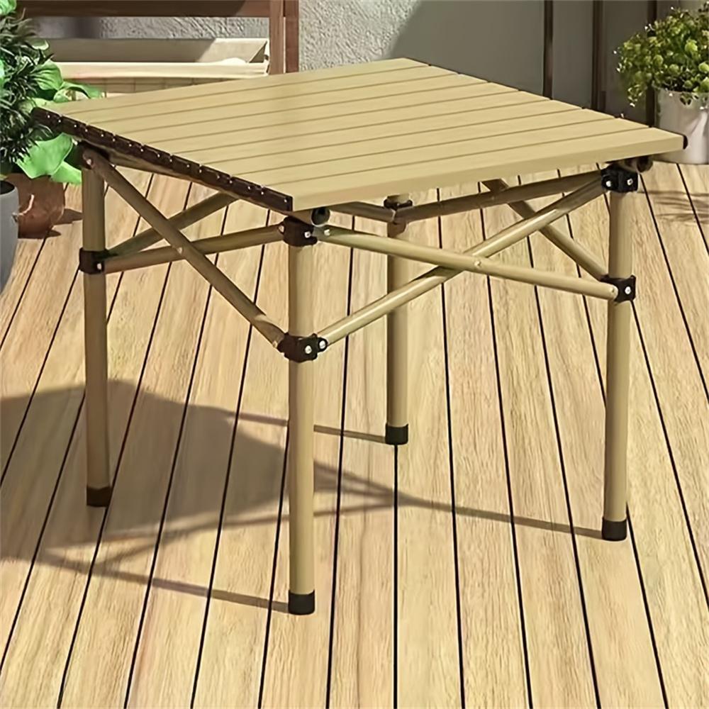 Masă Laterală de Camping Pliabilă Mică cu Geantă de Depozitare, Masă Laterală Portabilă Pliabilă din Aluminiu pentru Cort de Picnic în Aer Liber