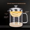 Borosilicate Glass Oil Separator Pot