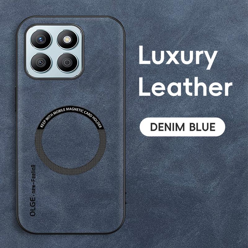 

Для Honor X8B Чехол из тонкой овчины с магнитным TPU мягким краем, противоударный, против отпечатков пальцев For Honor X8B 5G