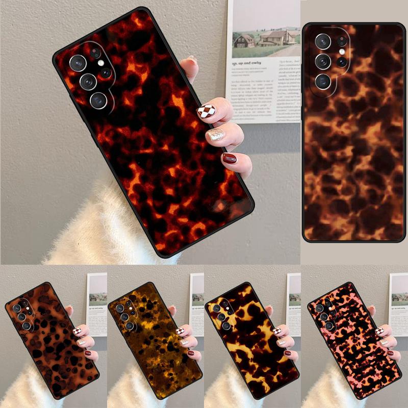 Tortoise Shell Pattern TPU Phone Case For Samsung Galaxy note 10 pro S26 S25 S24 S23 S22 Ultra Plus S21 FE S20 Shockproof Cover
