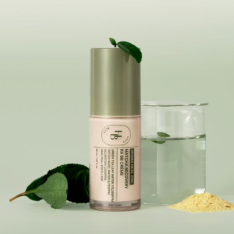 HEVE BLUE Derma Heal Zinc Matcha Recovery RX BB Cream 30ml