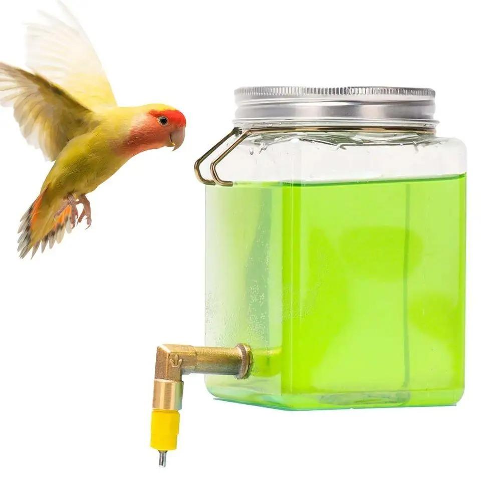 520ML Parrot Water Dispenser Leakproof Bird Waterer Easy To Clean Bird Water Feeder  for Bird Cage