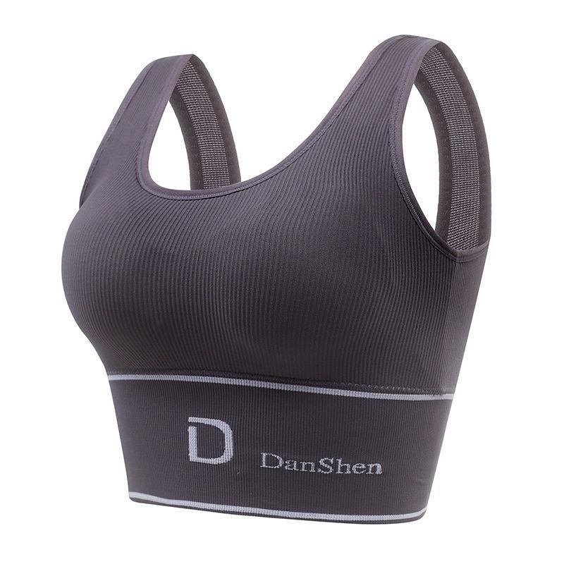 Women Sports Bras Letters Long Underwear Workout Streetwear Tank Tops Girls Y2K Tops Bras Simple Fashion Female Underwear Vest
