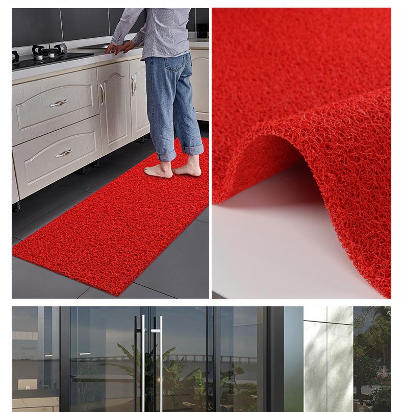 Non-Slip Waterproof PVC Hollow Mat - Thickened for Bathroom & Entrance