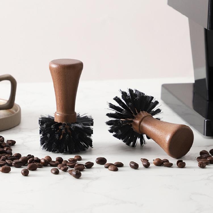Home Barista Espresso Cleaning Brush with Dense Bristles for Basket Walls and Tight Corners, Single Coffee Station Care Brush for Home and Office Use