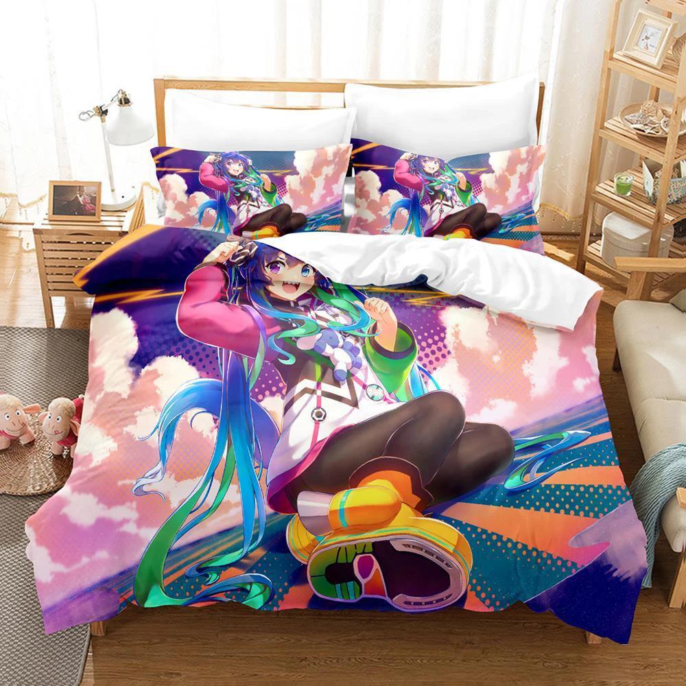 

Comforter Cute Derby Adult Boys Bedding Set Single Double Queen King Size Anime Parure De Lit Comforter (quilt)-EU Single(135*200cm)3pcs