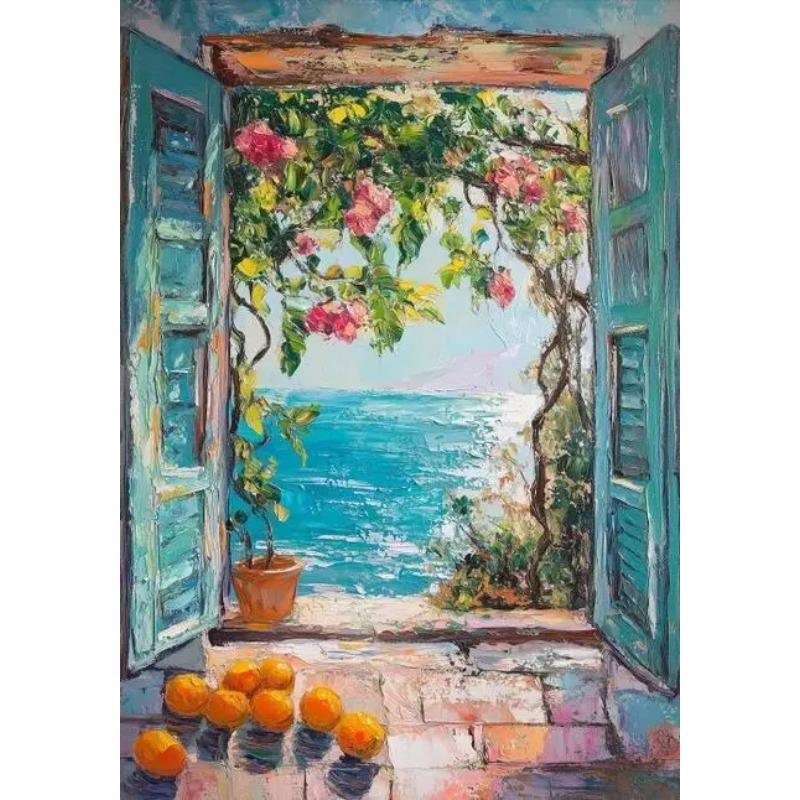 Henri Matisse Open Window Painting Poster Print For Living Room Home Decor Abstract Canvas Painting Modern Landscape Wall Art