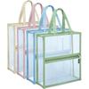 Large Capacity Transparent Double-Layer PVC Document Bag
