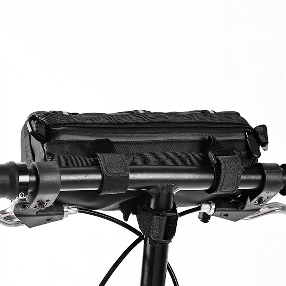 Waterproof Road Bicycle Handlebar Bag Multifunctional MTB Front Tube Bag Portable Frame Pannier Outdoor Shoulder Bag